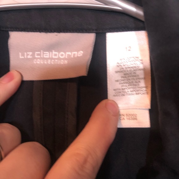 ❄️Liz Claiborne 12W tailored double zipper jacket - Picture 5 of 8